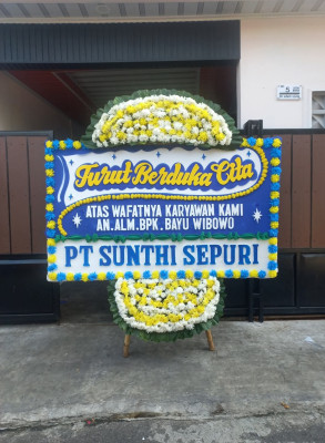 Papan Bunga Duka di Wirobrajan